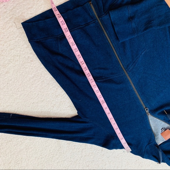 Joe’s jeans men’s navy blue hoodie raw color H - Picture 4 of 7